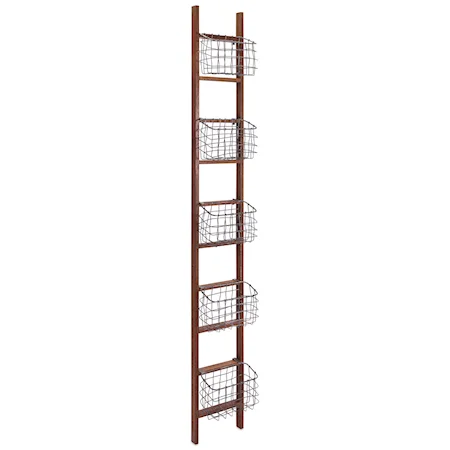 Carlow Wood Ladder Shelf